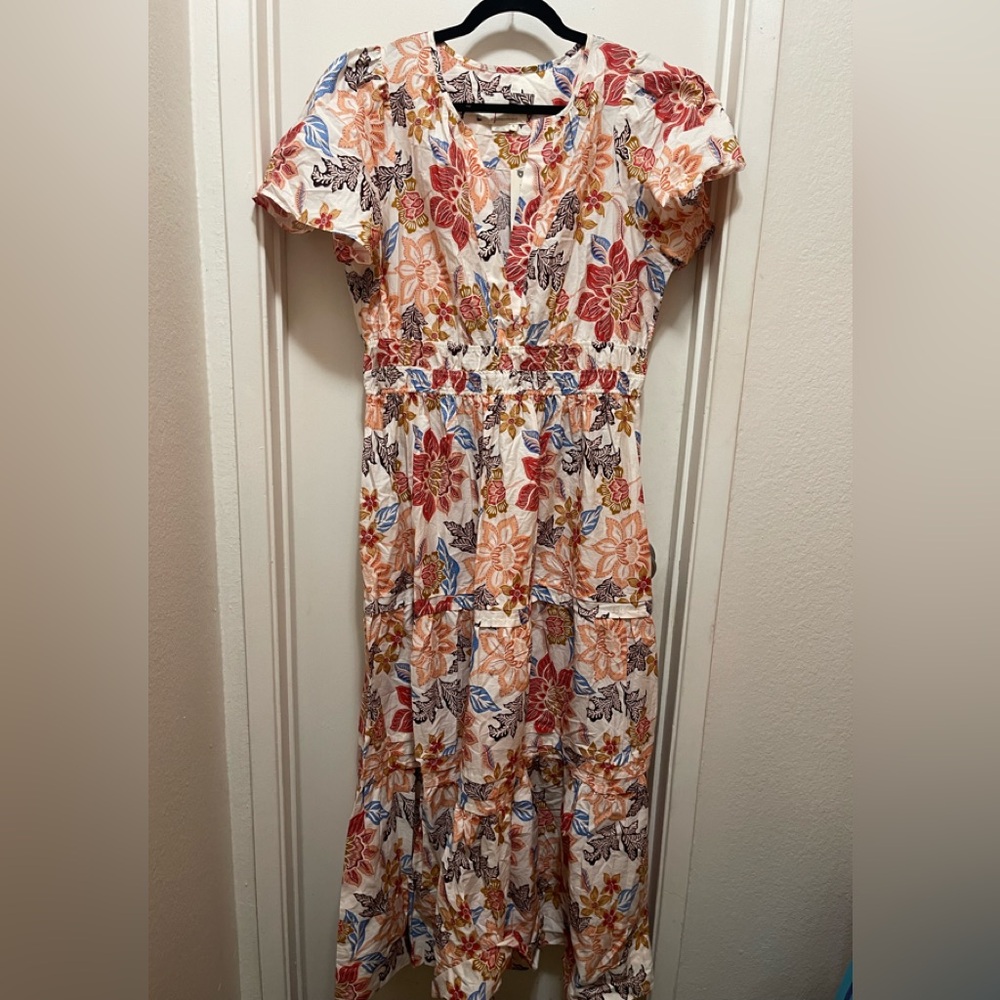 Anthropologie Somerset Floral Maxi Dress